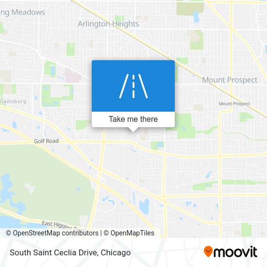 South Saint Ceclia Drive map