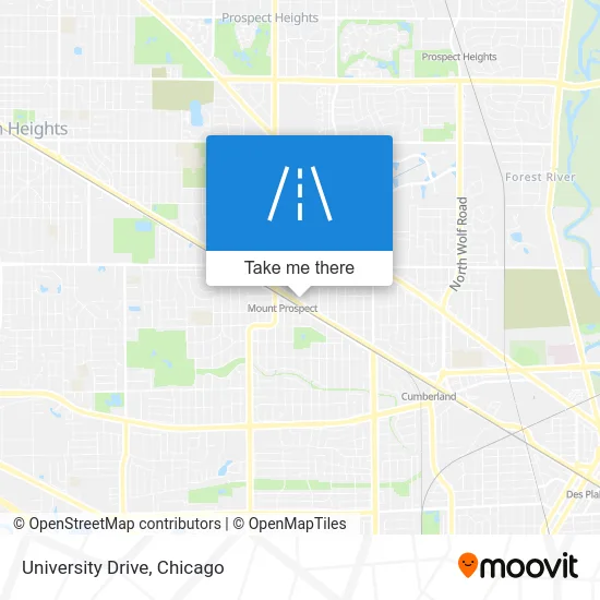 University Drive map