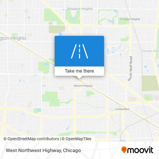 West Northwest Highway map