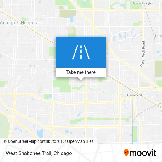 Mapa de West Shabonee Trail
