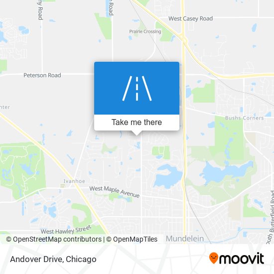 Andover Drive map