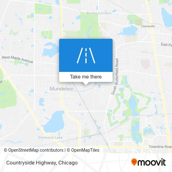 Countryside Highway map