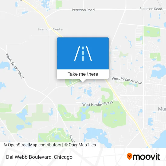 Del Webb Boulevard map