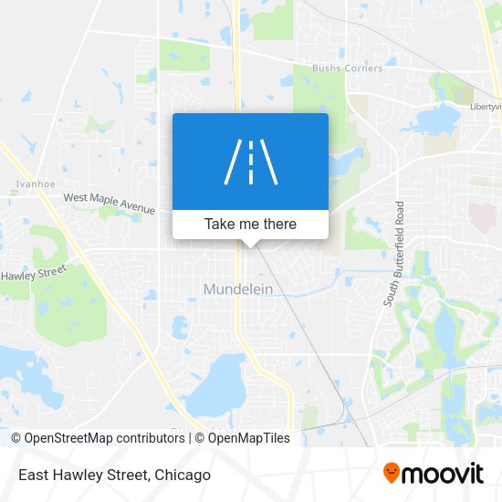 Mapa de East Hawley Street