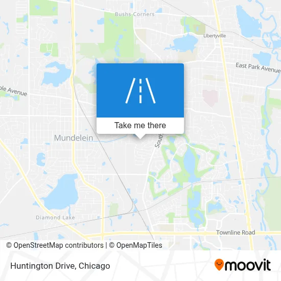 Huntington Drive map