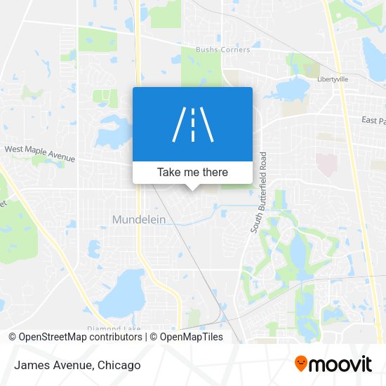 Mapa de James Avenue