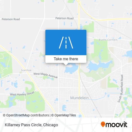 Killarney Pass Circle map