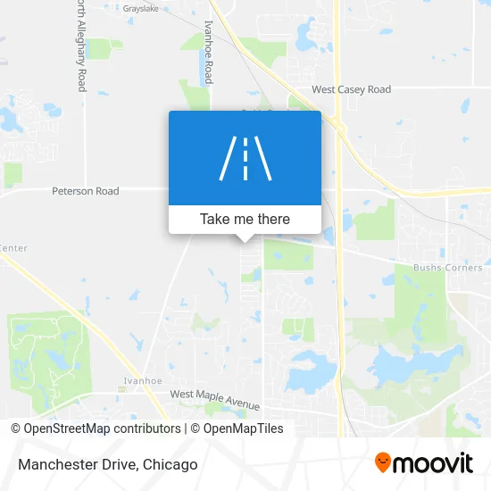 Manchester Drive map
