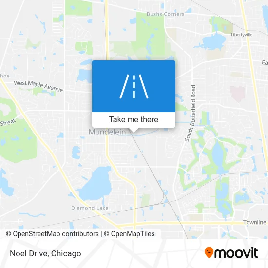 Noel Drive map