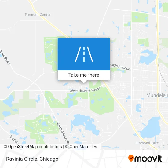 Ravinia Circle map