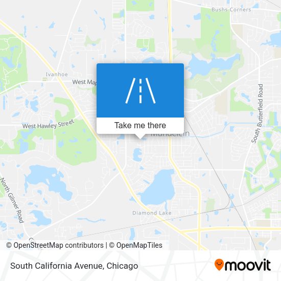 South California Avenue map