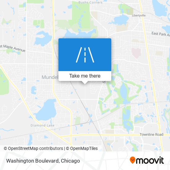 Mapa de Washington Boulevard