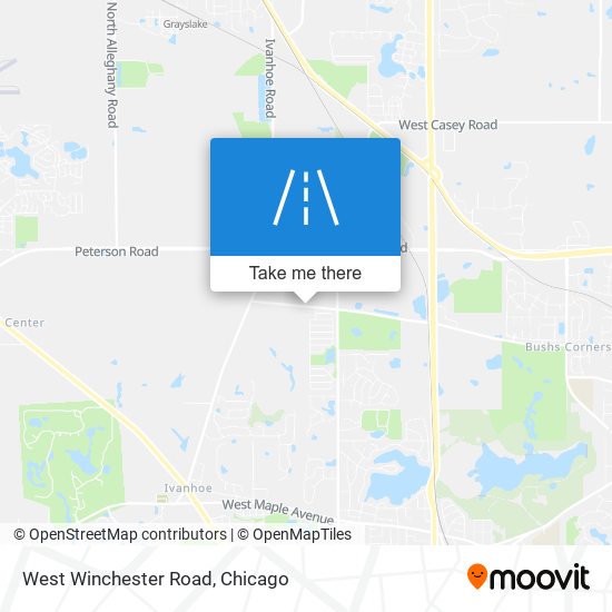 West Winchester Road map