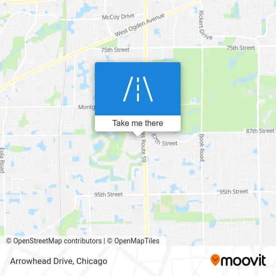 Arrowhead Drive map