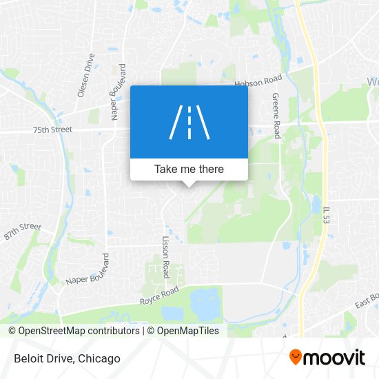 Beloit Drive map