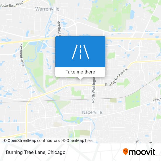 Burning Tree Lane map