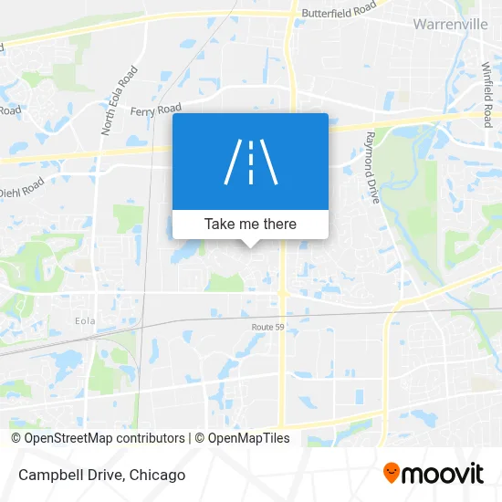 Campbell Drive map