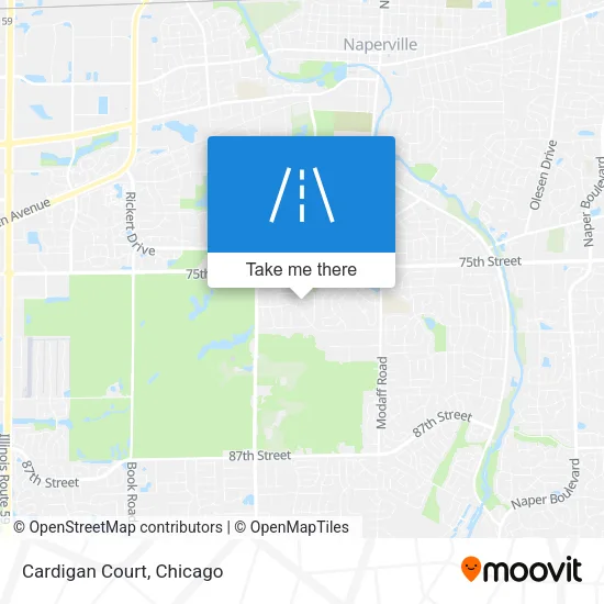 Cardigan Court map