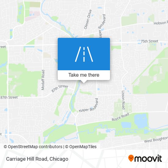 Carriage Hill Road map