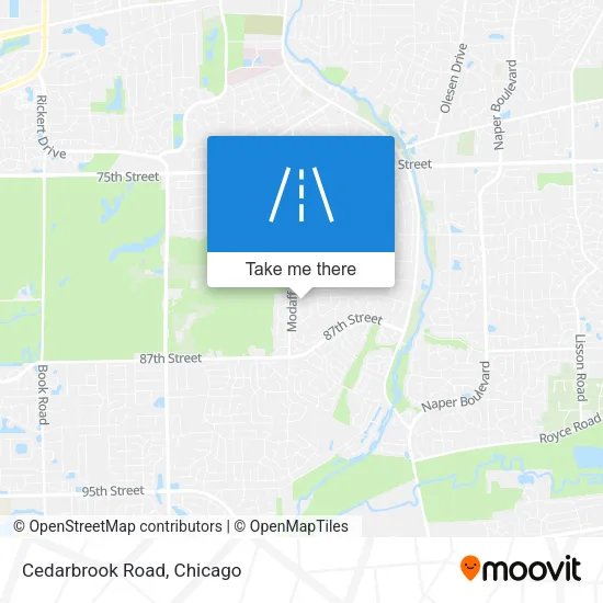 Cedarbrook Road map