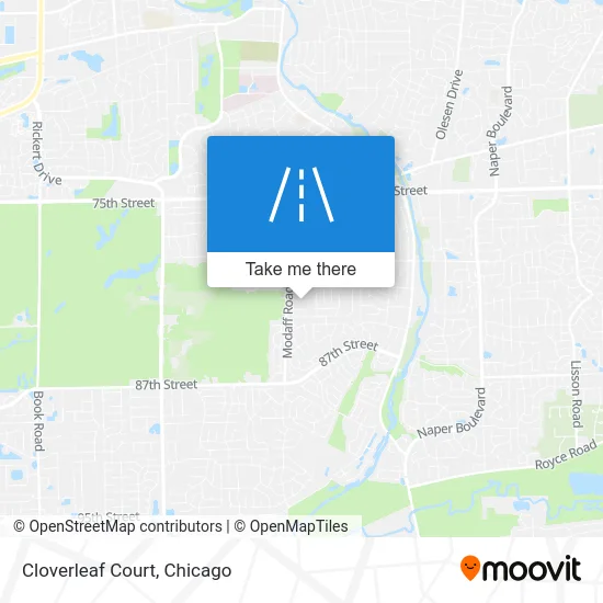 Cloverleaf Court map