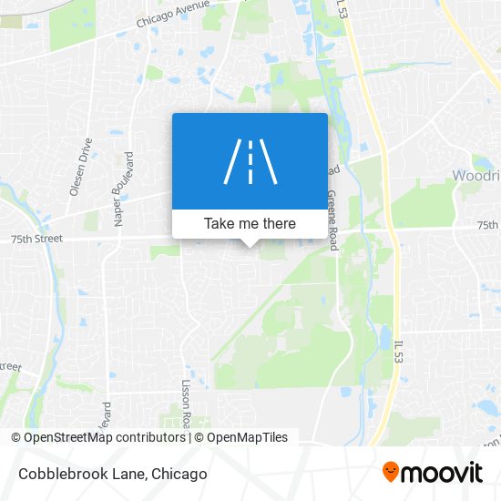 Cobblebrook Lane map