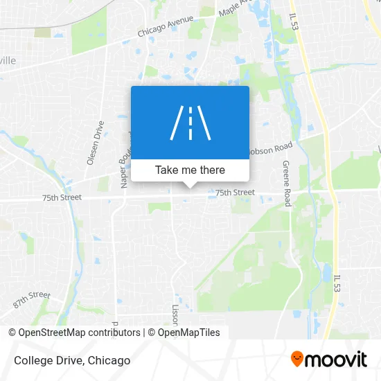 College Drive map