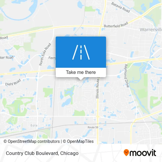 Country Club Boulevard map