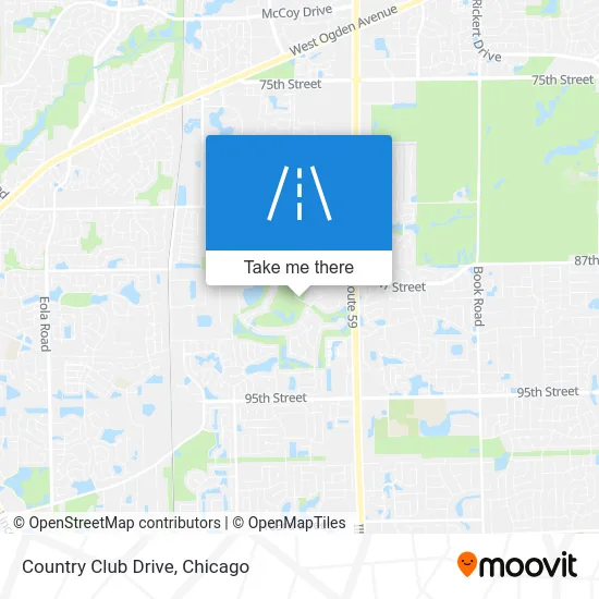 Country Club Drive map