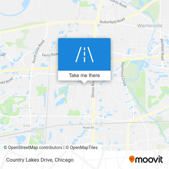 Country Lakes Drive map