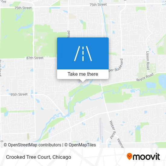 Crooked Tree Court map