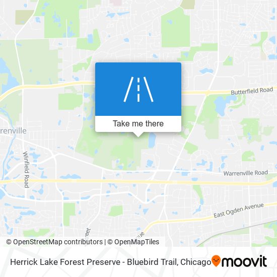 Herrick Lake Forest Preserve - Bluebird Trail map