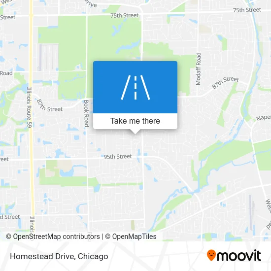 Homestead Drive map