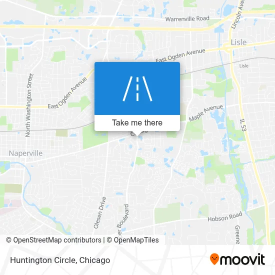 Huntington Circle map