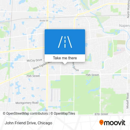 John Friend Drive map