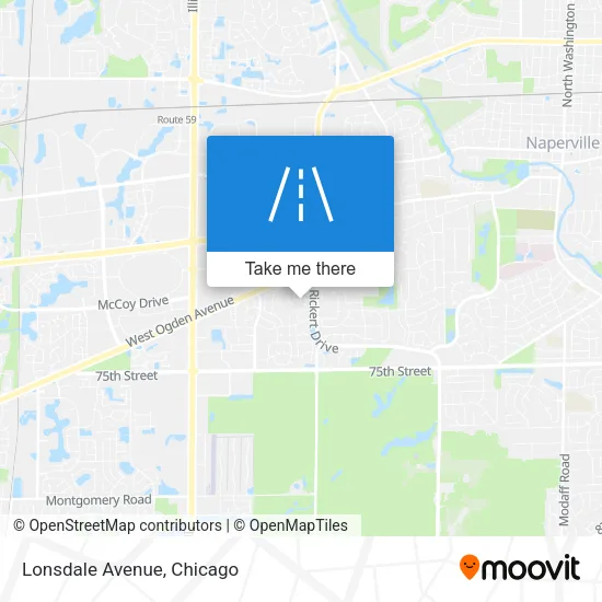 Mapa de Lonsdale Avenue