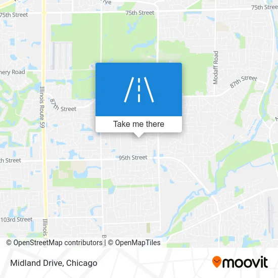 Midland Drive map