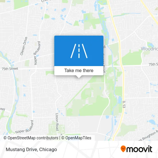 Mustang Drive map