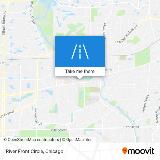 River Front Circle map