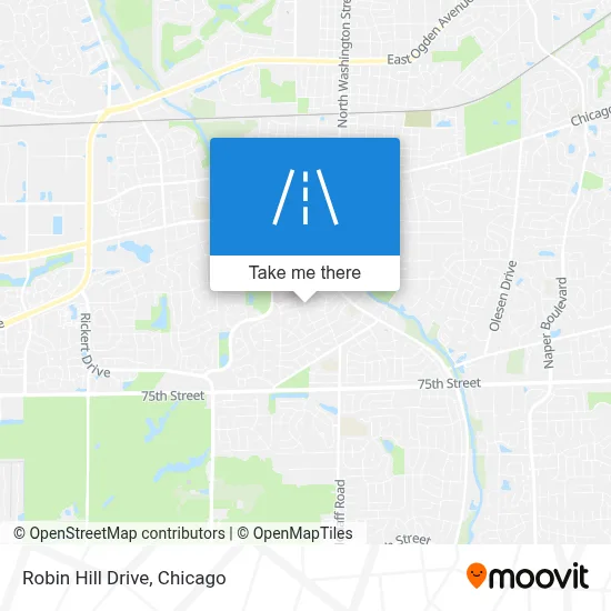 Robin Hill Drive map
