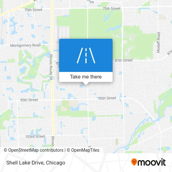 Shell Lake Drive map