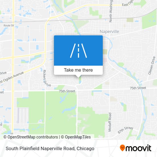 South Plainfield Naperville Road map