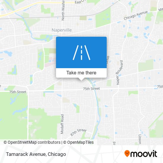 Tamarack Avenue map