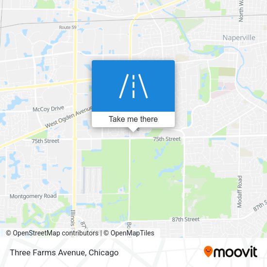 Mapa de Three Farms Avenue