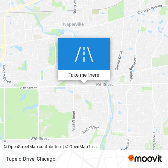 Tupelo Drive map