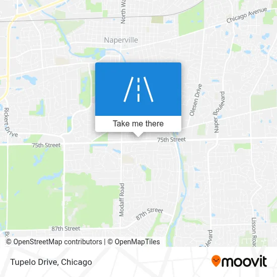 Tupelo Drive map