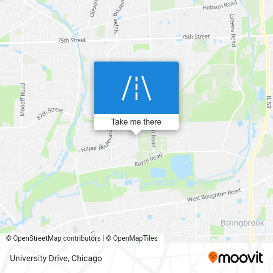 University Drive map