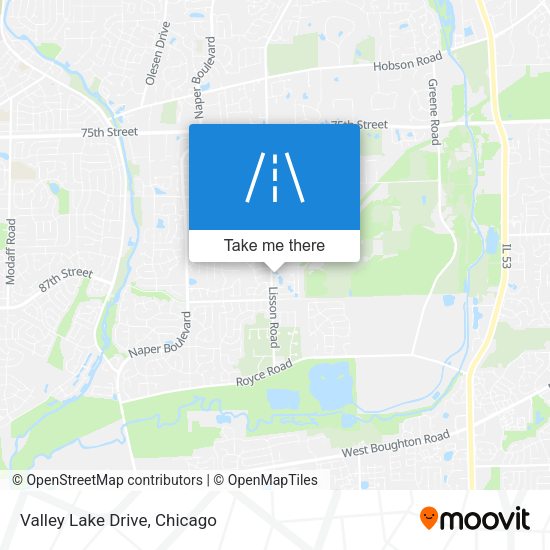 Valley Lake Drive map