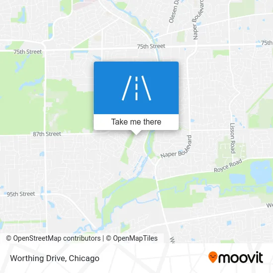 Worthing Drive map