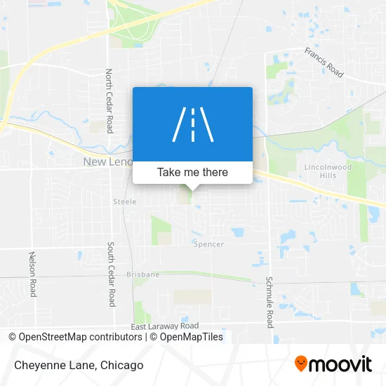 Cheyenne Lane map